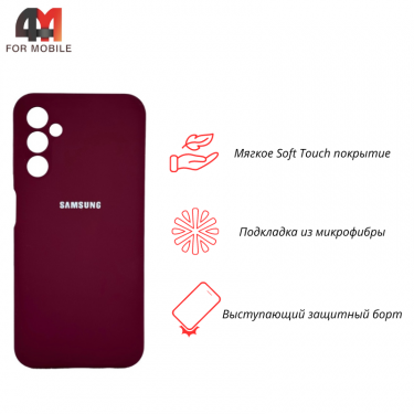 Чехол Samsung A14 4G Silicone Case, цвет марсала