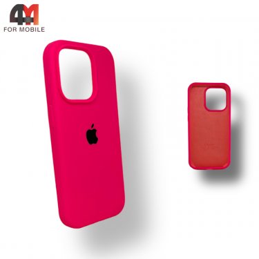 Чехол Iphone 14 Plus Silicone Case, 47 ярко-розового цвета