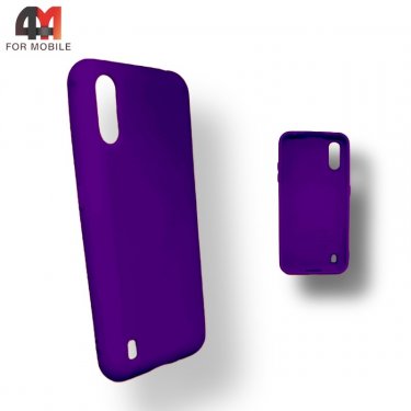 Чехол для Samsung A01/M01 Silicone Case, фиолетового цвета