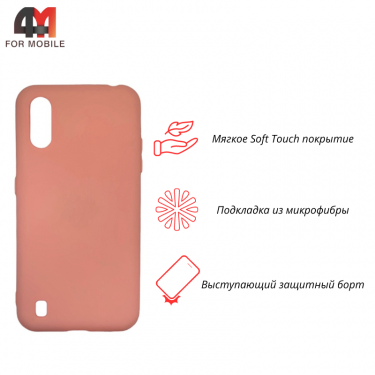 Чехол для Samsung A01/M01 Silicone Case, розового цвета