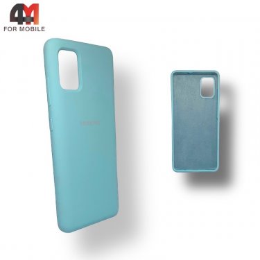 Чехол для Samsung A51 Silicone Case, мятного цвета