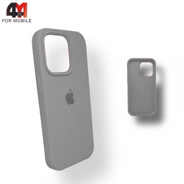 Чехол Iphone 12 Pro Max Silicone Case, 26 светло-серого цвета