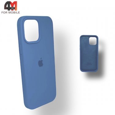 Чехол Iphone 12 Pro Max Silicone Case, 24 джинсового цвета