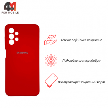 Чехол Samsung A13 4G Silicone Case, красного цвета