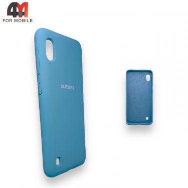 Чехол для Samsung A10/A10S/М10 Silicone Case, голубого цвета