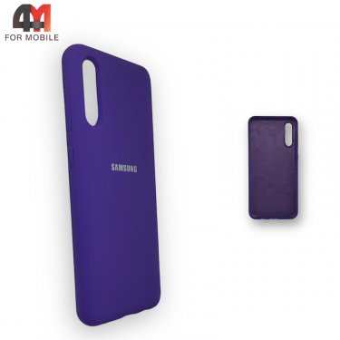 Чехол для Samsung A50/A30s/A50s Silicone Case, фиолетового цвета