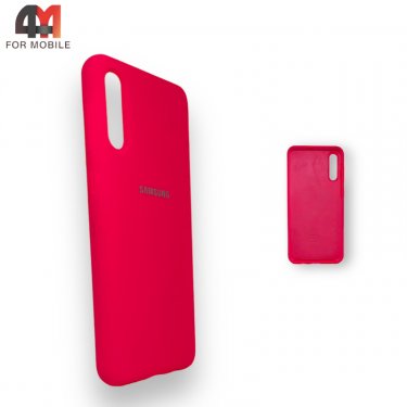 Чехол для Samsung A50/A30s/A50s Silicone Case, ярко-розового цвета