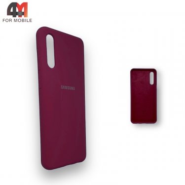 Чехол для Samsung A50/A30s/A50s Silicone Case, цвет марсала