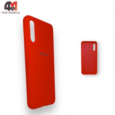 Чехол для Samsung A50/A30s/A50s Silicone Case, красного цвета