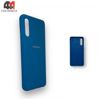 Чехол для Samsung A50/A30s/A50s Silicone Case, синего цвета