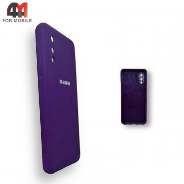 Чехол для Samsung A02/M02 Silicone Case, фиолетового цвета