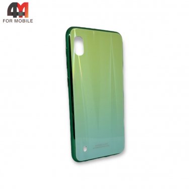 Чехол для Samsung A10/A10S/М10 пластиковый, хамелеон, зеленого цвета