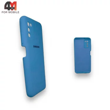 Чехол для Samsung A03s Silicone Case, синего цвета