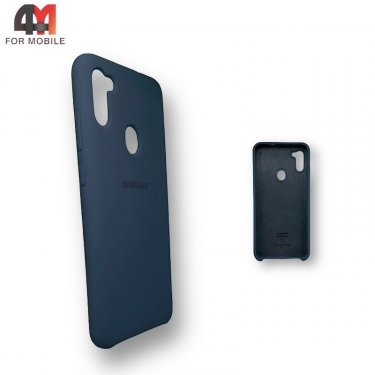 Чехол для Samsung A11/M11 Silicone Case, темно-синего цвета