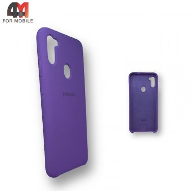 Чехол для Samsung A11/M11 Silicone Case, фиолетового цвета