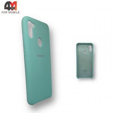 Чехол для Samsung A21 Silicone Case, ментолового цвета