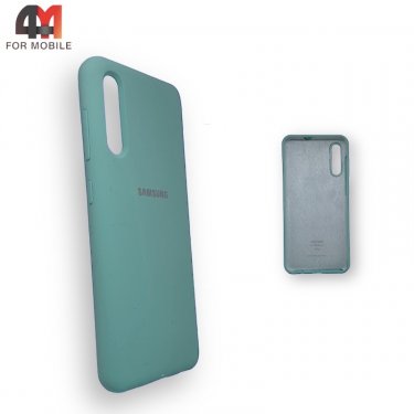 Чехол для Samsung A50/A30s/A50s Silicone Case, ментолового цвета