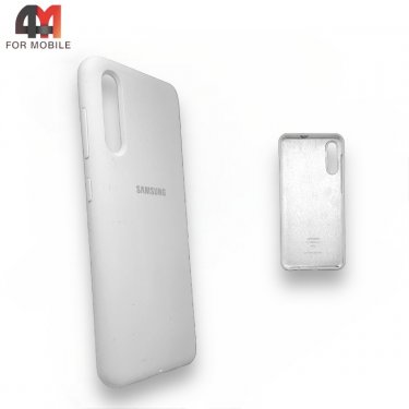 Чехол для Samsung A50/A30s/A50s Silicone Case, белого цвета