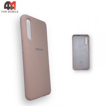 Чехол для Samsung A50/A30s/A50s Silicone Case, пудрового цвета
