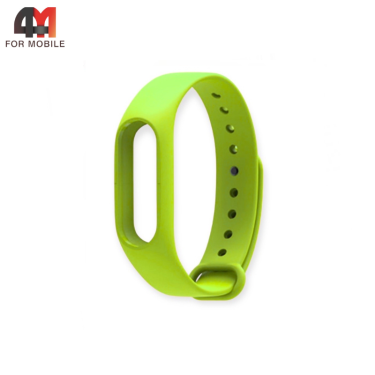Сменный браслет для Xiaomi Mi Band 2 силиконовый, салатовый