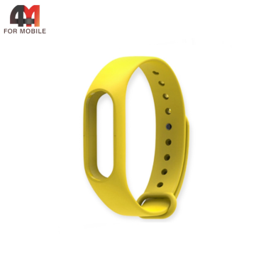 Сменный браслет для Xiaomi Mi Band 2 силиконовый, желтый