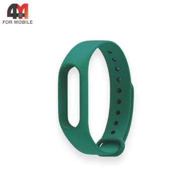 Сменный браслет для Xiaomi Mi Band 2 силиконовый, зеленый