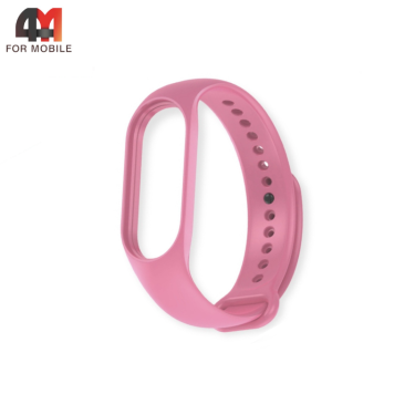 Сменный браслет для Xiaomi Mi Band 3/4 силиконовый, розовый
