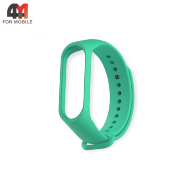 Сменный браслет для Xiaomi Mi Band 5/6/7 силиконовый, мятный