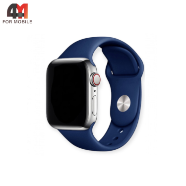 Сменный браслет для Apple Watch 42/44/45/46/49 Mm силиконовый, черничный