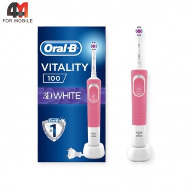 Электрическая зубная щетка Oral-B Vitality 100, розового цвета