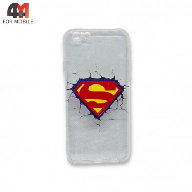 Чехол Iphone 6/6S силиконовый с рисунком, Superman