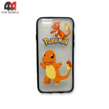 Чехол Iphone 6/6S пластиковый с рисунком, Pokemon