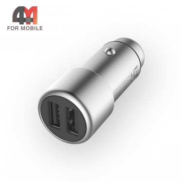 Xiaomi АЗУ CC02CZM, 2 usb, серебро