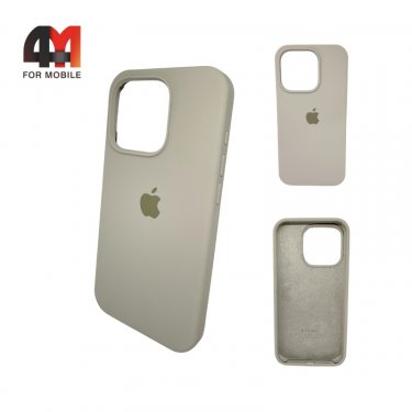 Чехол Iphone 15 Pro Max Silicone Case, 10 бежевого цвета