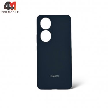 Чехол Huawei Honor 90 5G силиконовый, Silicone Case, черного цвета
