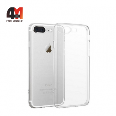 Чехол Iphone 7 Plus/8 Plus силиконовый, плотный, прозрачный, J-Case