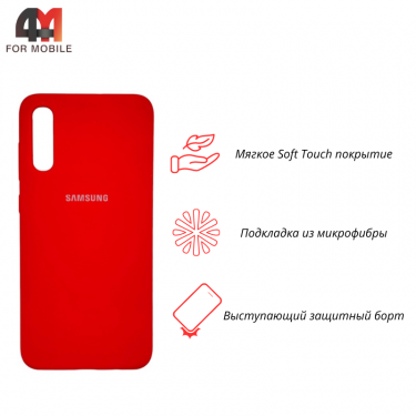 Чехол для Samsung A70/A70s Silicone Case, красного цвета