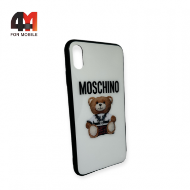 Чехол Iphone Xs Max пластиковый с рисунком, Moschino