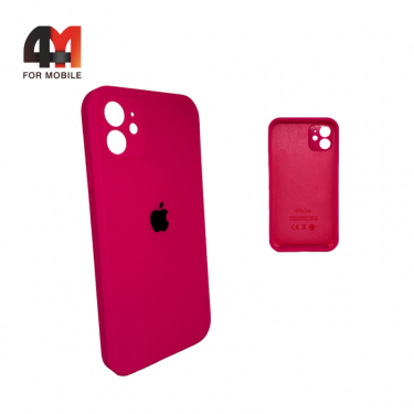 Чехол Iphone 11 Silicone Case Squared, 47 ярко-розового цвета