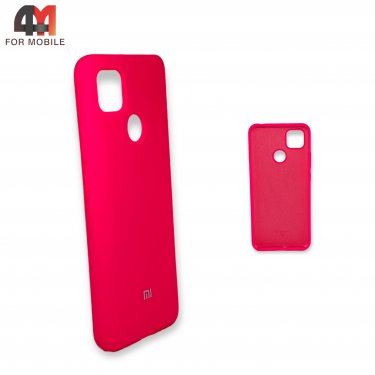 Чехол Xiaomi Redmi 9C/Redmi 10A силиконовый, Silicone Case, ярко-розового цвета
