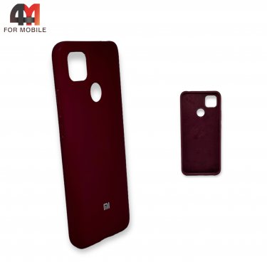 Чехол Xiaomi Redmi 9C/Redmi 10A силиконовый, Silicone Case, цвет марсала