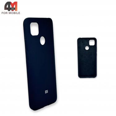 Чехол Xiaomi Redmi 9C/Redmi 10A силиконовый, Silicone Case, темно-синего цвета
