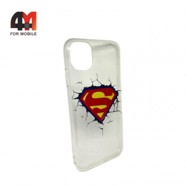 Чехол Iphone 11 силиконовый с рисунком, Superman