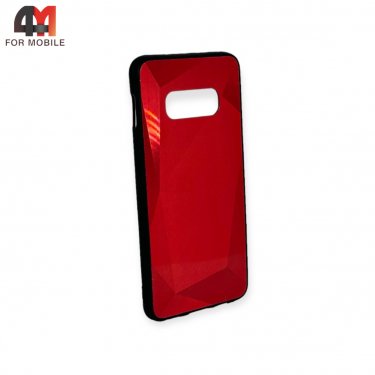Чехол для Samsung S10e/S10 Lite силиконовый, зеркальный, красного цвета