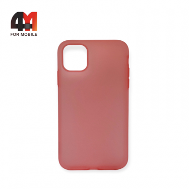 Чехол Iphone 11 Pro силиконовый, матовый, красного цвета, Baseus