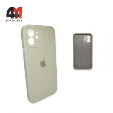 Чехол Iphone 12 Silicone Case Squared, 11 цвет шампань