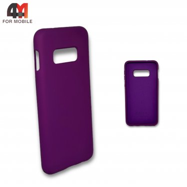 Чехол для Samsung S10e/S10 Lite силиконовый, Silicone Case, фиолетового цвета