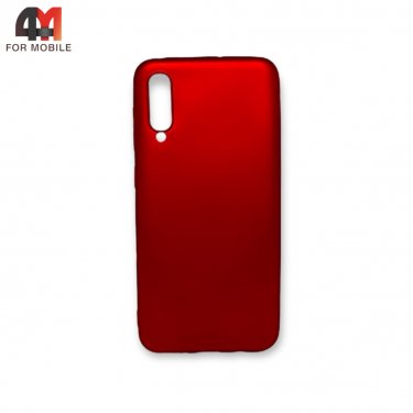 Чехол для Samsung A50/A30s/A50s силиконовый, матовый, красного цвета, Case