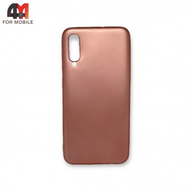 Чехол для Samsung A50/A30s/A50s силиконовый, матовый, цвет розовое золото