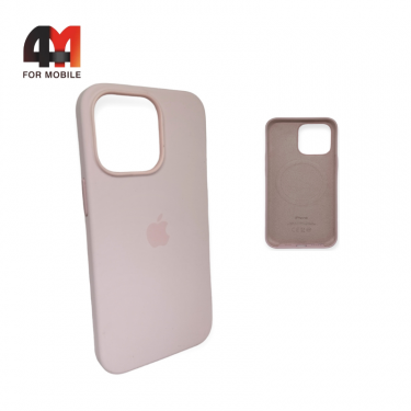 Чехол Iphone 14 Pro Silicone Case + MagSafe, Chalk Pink